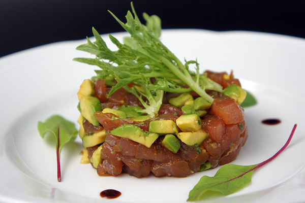 Tartare de thon aux wasabi et TAMARI